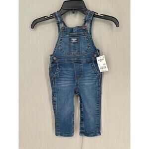 Oshkosh Bgosh Overalls Kids Baby 12M Blue Denim Carpenter New Medium Wash